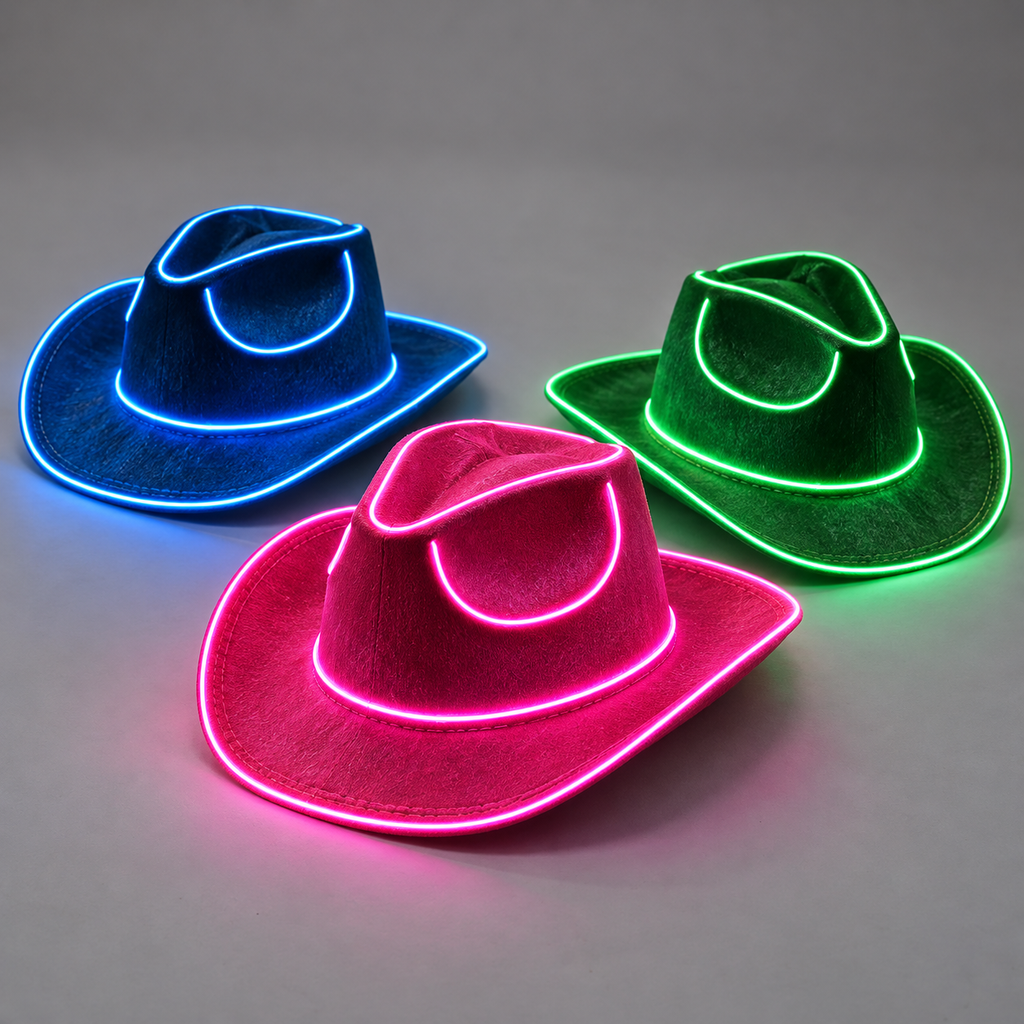 HaloTack LED cowboy hat