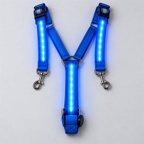 HaloTack Glow Chest Strap in blue