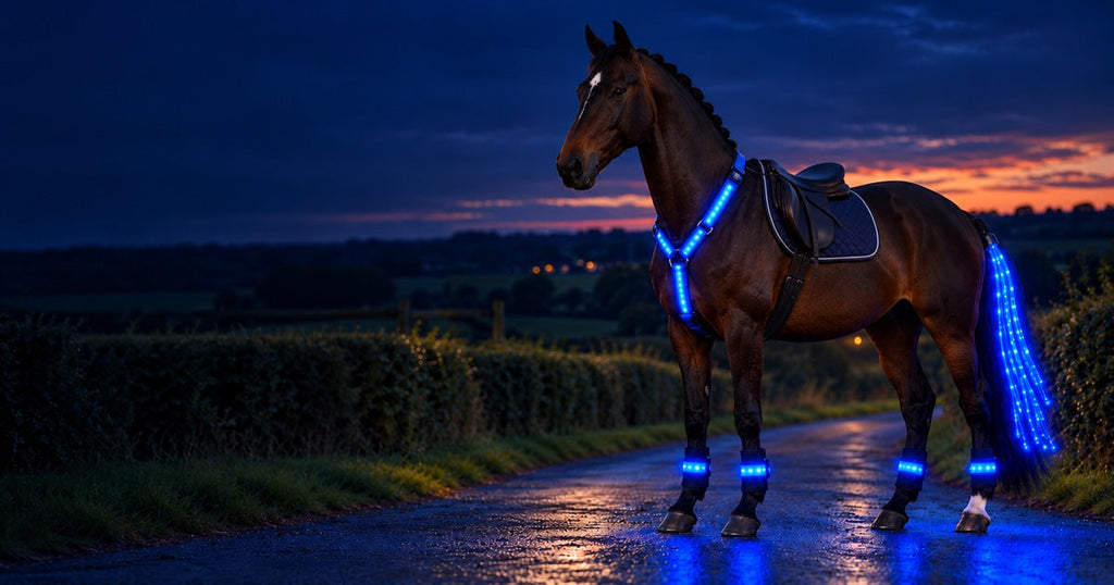 HaloTack LED visibility kit at dusk